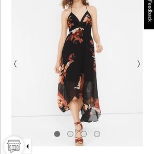 High-Low Floral Maxi Dress